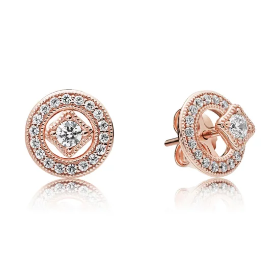 Vintage Allure Earrings, PANDORA Rose™ & Clear CZ - 280721CZ