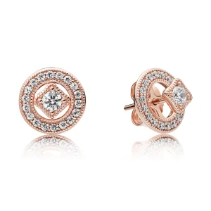(image for) Vintage Allure Earrings, PANDORA Rose™ & Clear CZ - 280721CZ