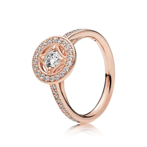(image for) Vintage Allure Ring, PANDORA Rose™ & Clear CZ - 181006CZ