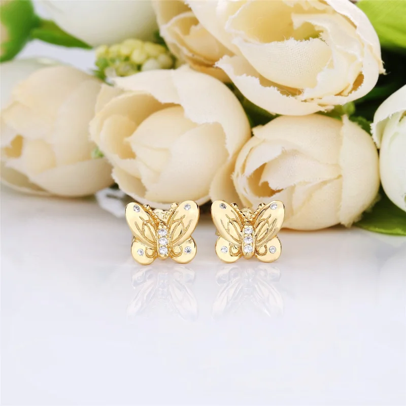 (image for) Decorative Butterflies Earrings, Pandora Shine™ - 267921CZ - View 2