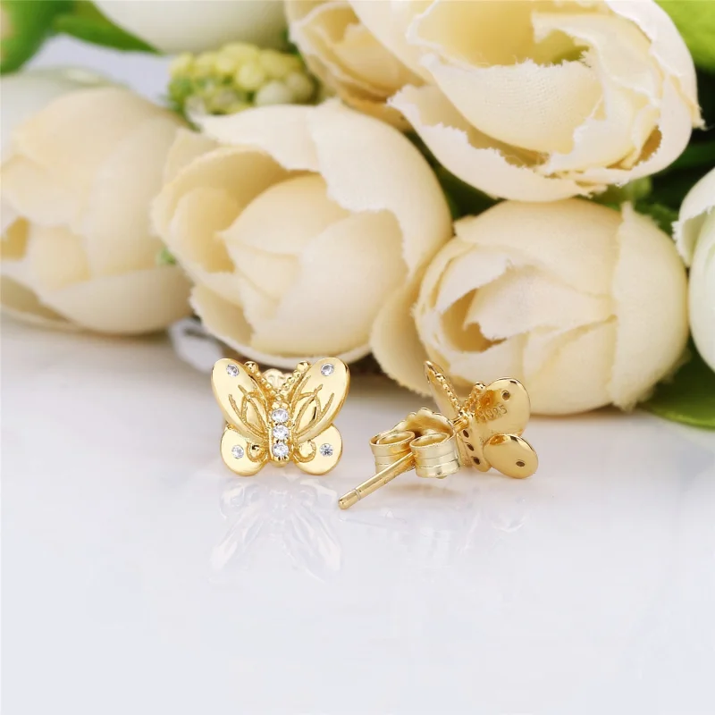 (image for) Decorative Butterflies Earrings, Pandora Shine™ - 267921CZ - View 3