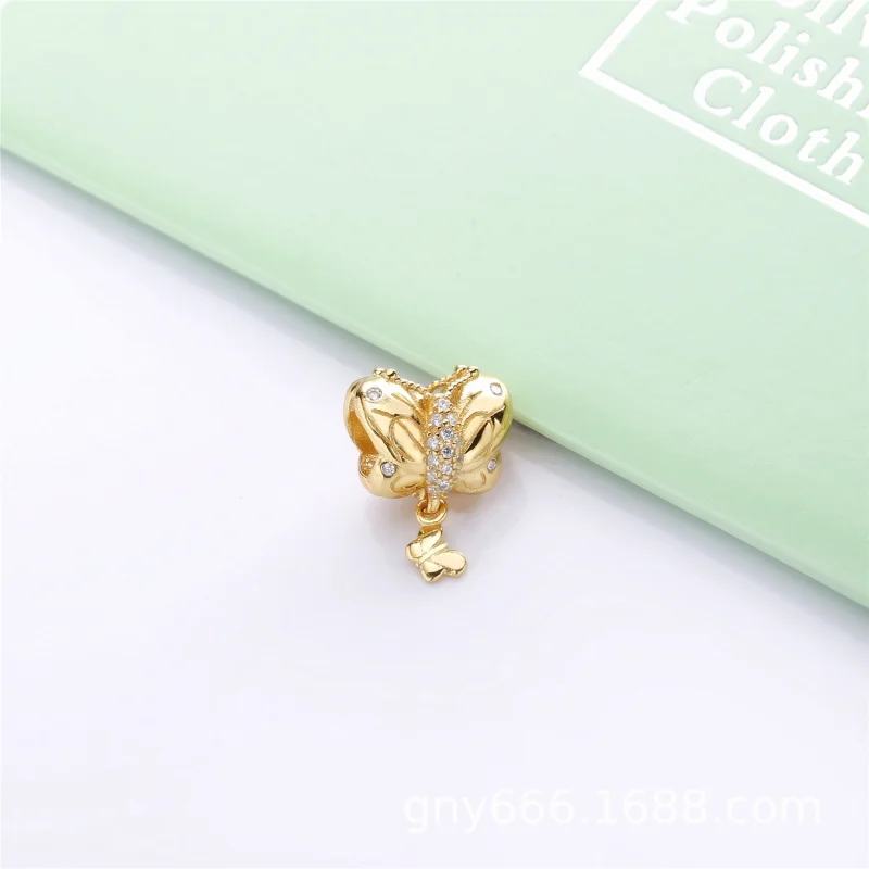 (image for) Decorative Butterfly Dangle Charm, Pandora Shine™ - 767899CZ - View 4