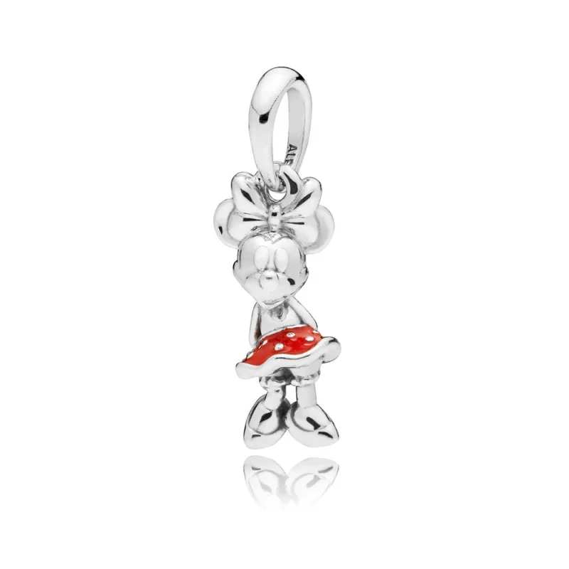 (image for) Disney, PANDORA Minnie's Polka Dot Red Dress Pendant - 397768EN09 - Product Image