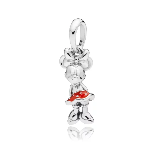 Disney, PANDORA Minnie\'s Polka Dot Red Dress Pendant - 397768EN09
