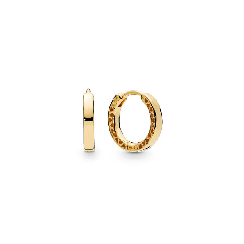 (image for) Hearts of Pandora Hoop Earrings, Pandora Shine™ - 267939 - Product Image