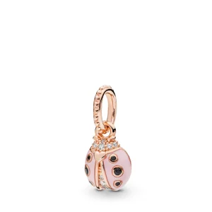 (image for) Lucky Pink Ladybird Pendant, Pandora Rose™ - 387909EN160