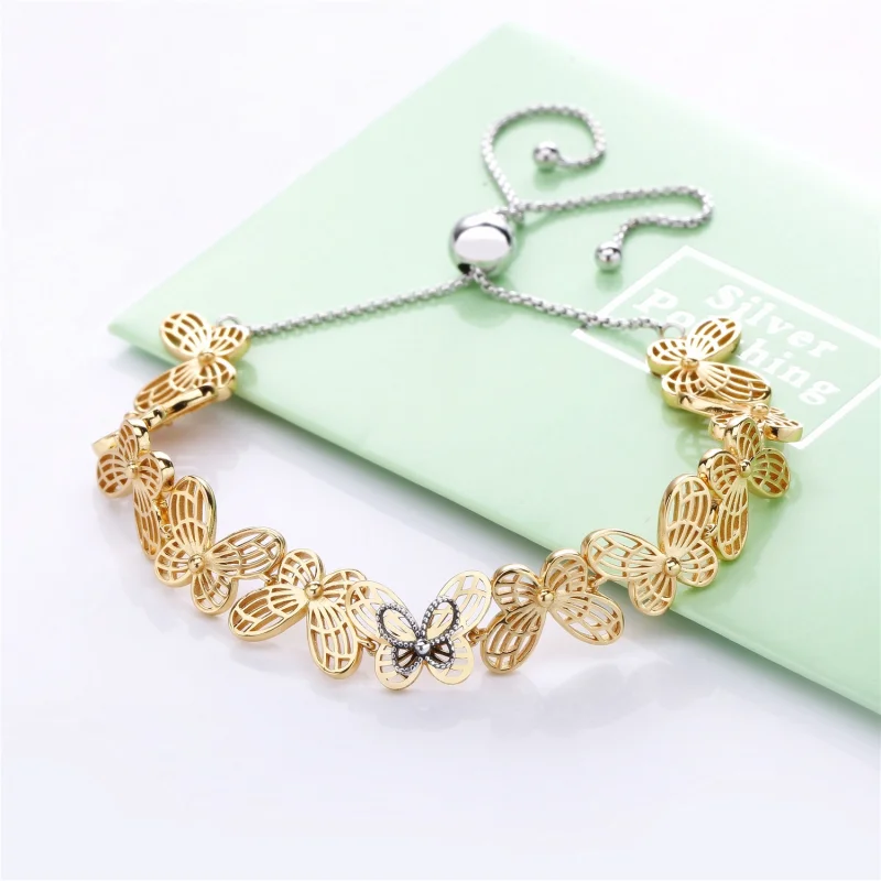 (image for) Openwork Butterflies Sliding Bracelet, Pandora Shine™ - 567957 - View 2