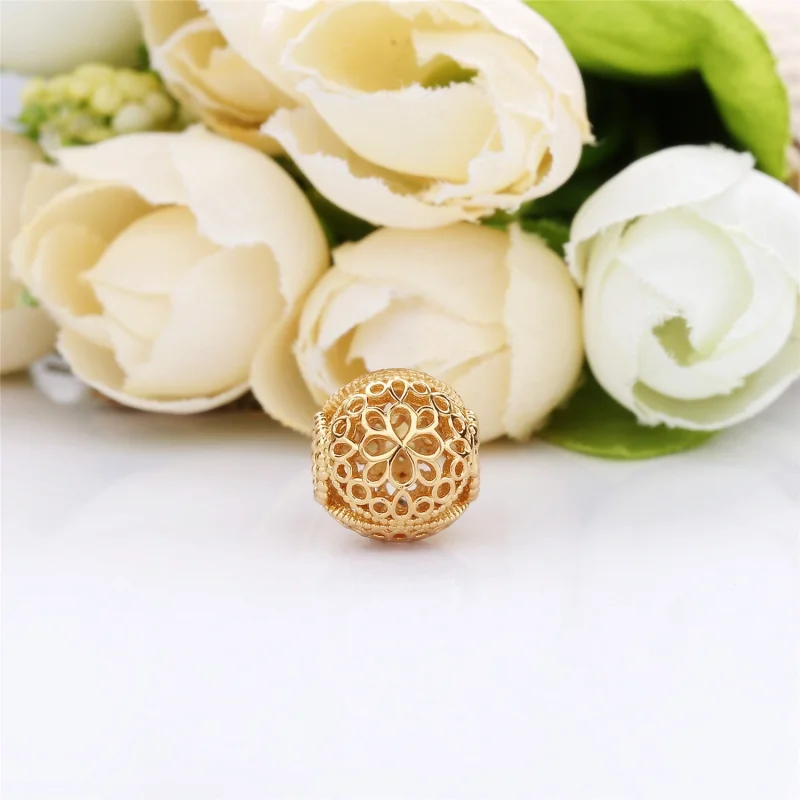 (image for) Openwork Flower Charm, Pandora Shine™ - 767853 - View 2