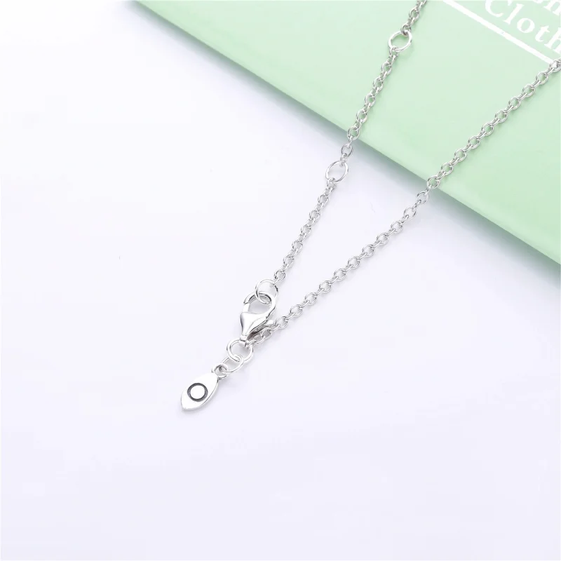 (image for) PANDORA Asymmetric Heart of Love Necklace - 397797CZ - View 4