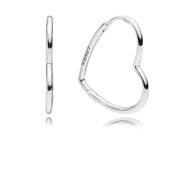 PANDORA Asymmetric Hearts of Love Hoop Earrings - 297822