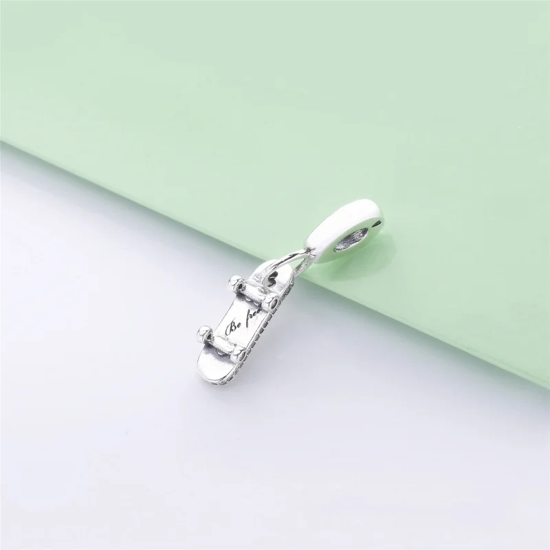 (image for) PANDORA Be Free Skateboard Dangle Charm, Clear CZ - 797206CZ - View 5