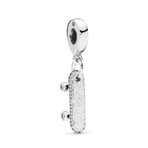 (image for) PANDORA Be Free Skateboard Dangle Charm, Clear CZ - 797206CZ