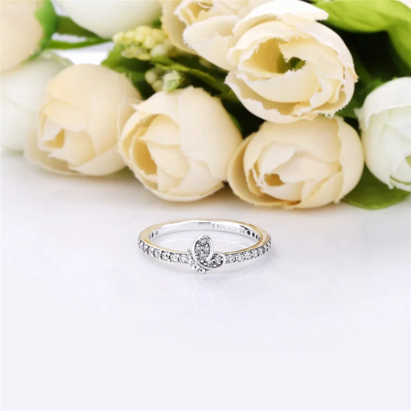 (image for) PANDORA Bedazzling Butterfly Ring - 197948CZ - View 3