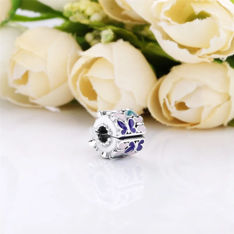 (image for) PANDORA Butterfly Arrangement Clip - 797863ENMX - View 4