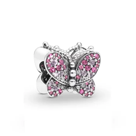 PANDORA Dazzling Pink Butterfly Charm - 797882NCCMX