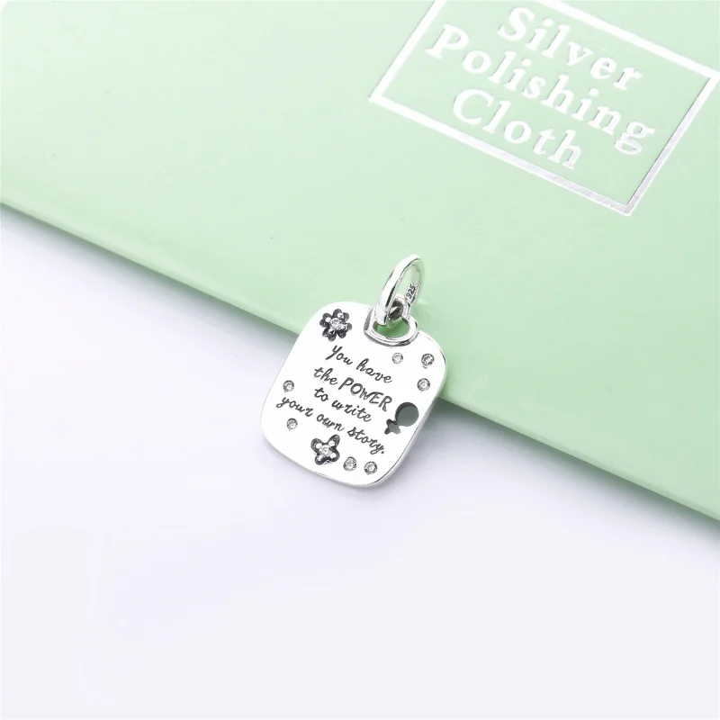 (image for) PANDORA Female Empowerment Motto Pendant - 397916CZ - View 3