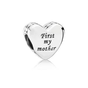 (image for) PANDORA "First my mother" Heart silver charm - 791518