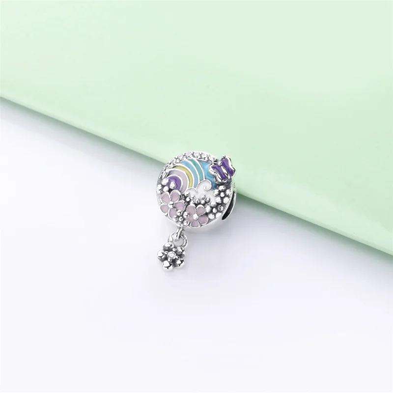(image for) PANDORA Flower Color Story Dangle Charm - 797999ENMX - View 3