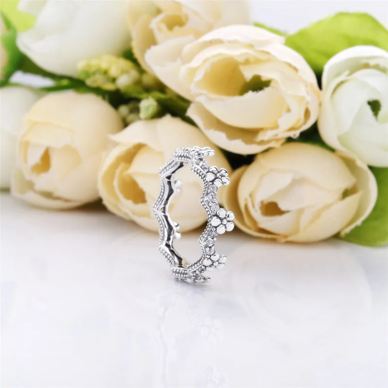 (image for) PANDORA Flower Crown Ring - 197924CZ - View 2