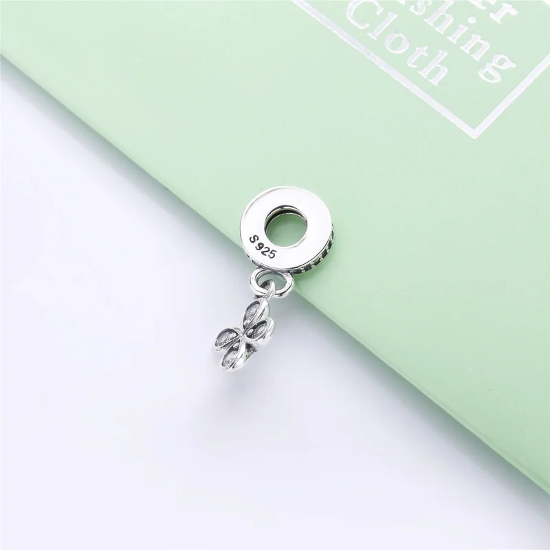 (image for) PANDORA Four-Petal Flower Dangle Charm - 797969CZ - View 3