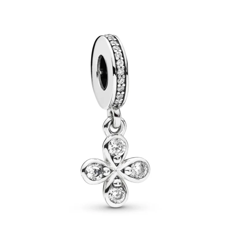 (image for) PANDORA Four-Petal Flower Dangle Charm - 797969CZ - Product Image