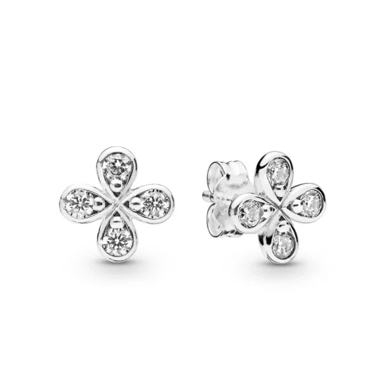 (image for) PANDORA Four-Petal Flower Stud Earrings - 297968CZ