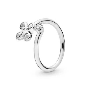 (image for) PANDORA Four-Petal Flowers Twisted Ring - 197988CZ