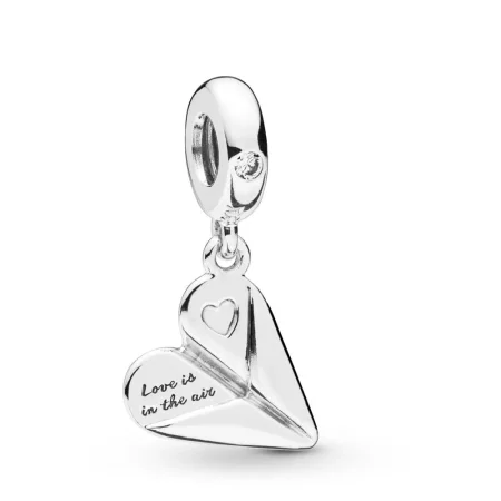 PANDORA Heart Paper Plane Dangle Charm - 797876CZ PANDORA Heart Paper Plane Dangle Charm - 797876CZ