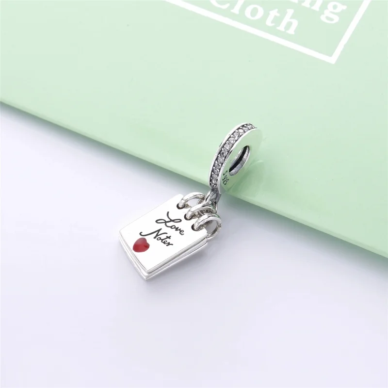 (image for) PANDORA Love Notes Dangle Charm in Silver - 797835CZ - View 2
