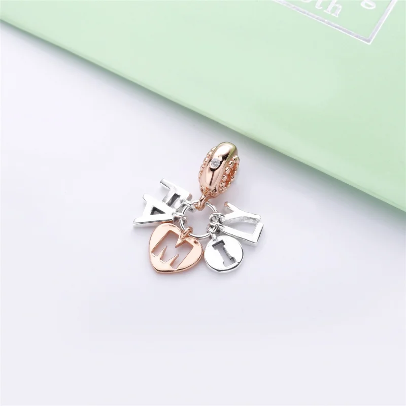 (image for) PANDORA Perfect Family Pendant Charm - 787785CZ - View 2