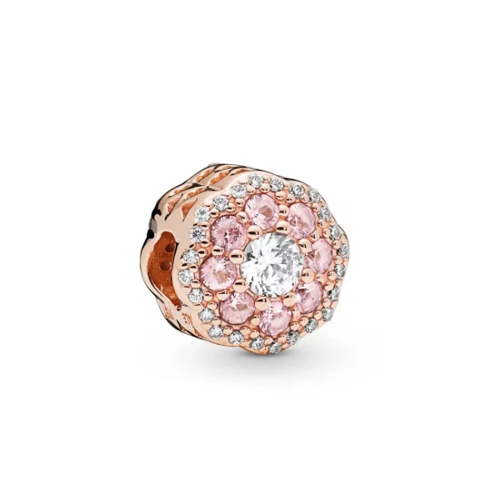 PANDORA Pink Sparkle Flower Charm - 787851NPM