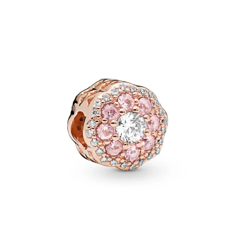 (image for) PANDORA Pink Sparkle Flower Charm - 787851NPM - Product Image