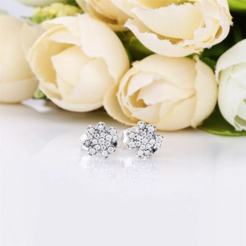(image for) PANDORA Radiant Clover Earrings - 297944CZ - View 2