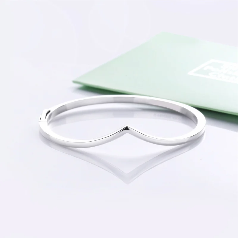 (image for) PANDORA Shining Wish Bangle in Sterling Silver - 597791 - View 3