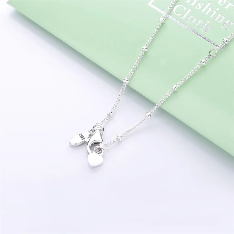 (image for) PANDORA Sparkling Arrow Sterling Silver Chain Necklace - 397795CZ - View 4