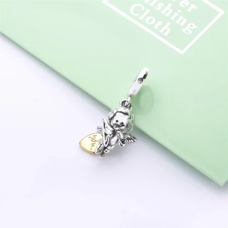 Pandora Two-Tone Cupid & You Dangle Charm - 767796CZ