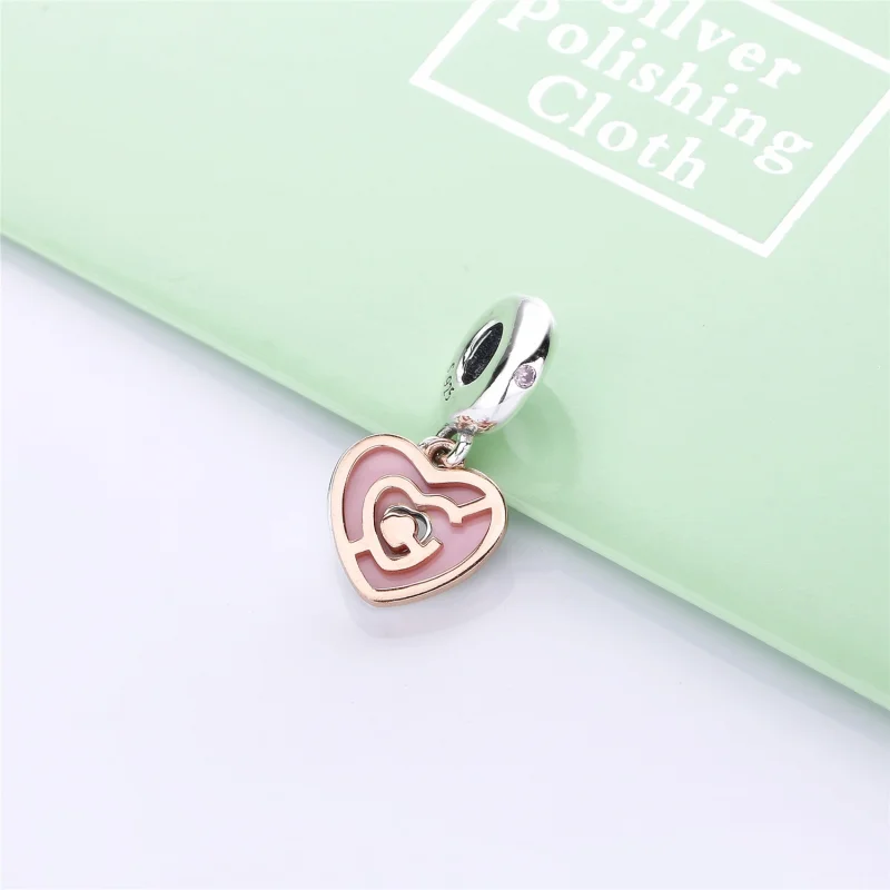 (image for) Path to Love Dangle Charm in Pandora Rose - 787801NBP - View 2