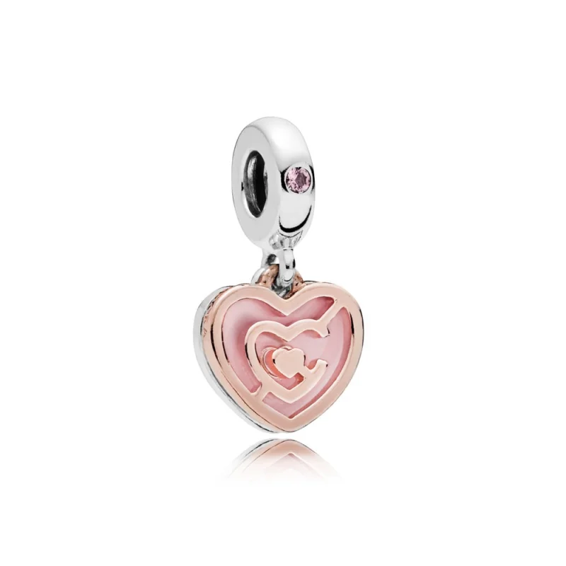 (image for) Path to Love Dangle Charm in Pandora Rose - 787801NBP - Product Image