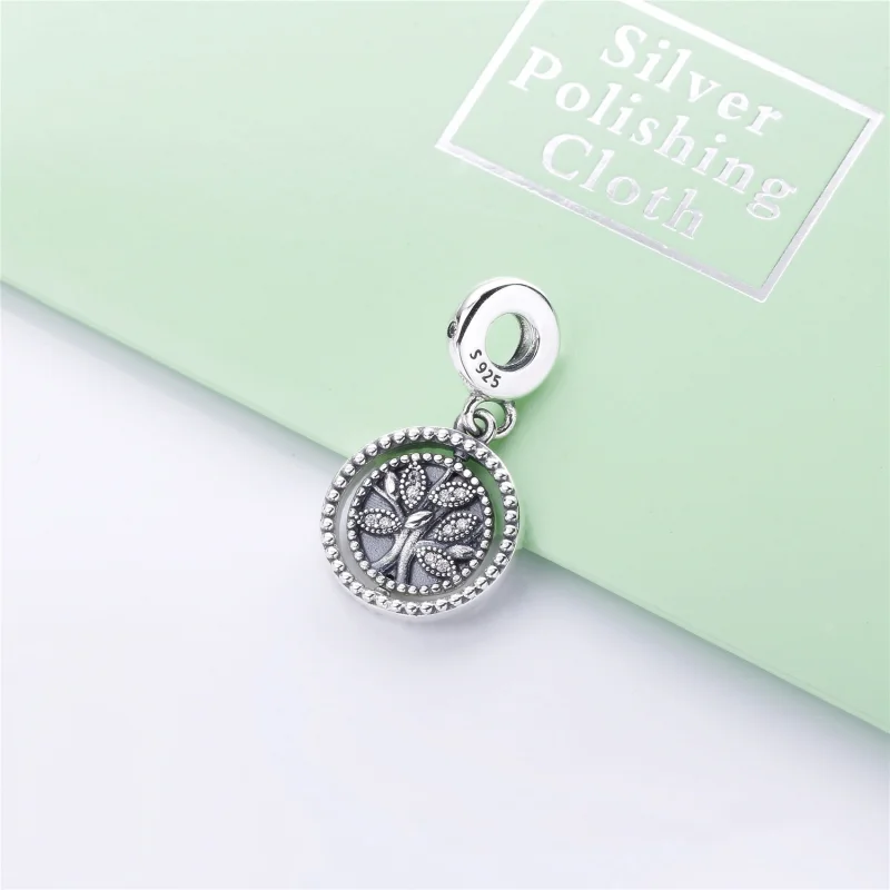 (image for) Spinning PANDORA Tree of Life Pendant Charm - 797786CZ - View 2