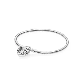 PANDORA Regal Heart Padlock Bracelet - 597602 PANDORA Regal Heart Padlock Bracelet - 597602