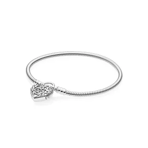 (image for) PANDORA Regal Heart Padlock Bracelet - 597602