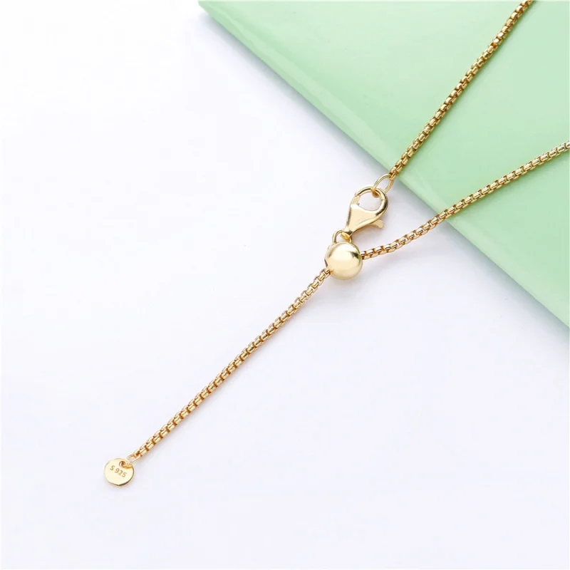 (image for) Flower Stem Necklace, Pandora Shine™ - 367958CZ-50 - View 4