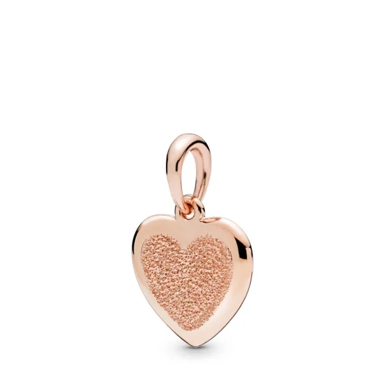 (image for) Matte Brilliance Heart Pendant, Pandora Rose™ - 387926