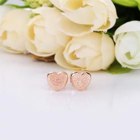 Matte Brilliance Hearts Earrings, Pandora Rose™ - 287928 Matte Brilliance Hearts Earrings, Pandora Rose™ - 287928