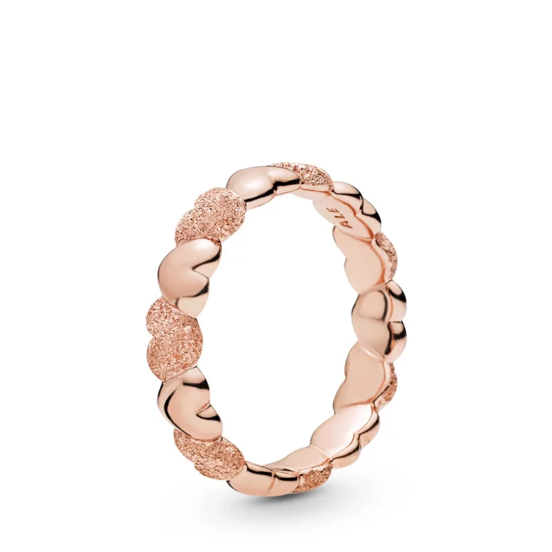 (image for) Matte Brilliance Hearts Ring, Pandora Rose™ - 187950 - Product Image