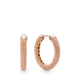 (image for) Matte Brilliance Hoop Earrings, Pandora Rose™ - 287930