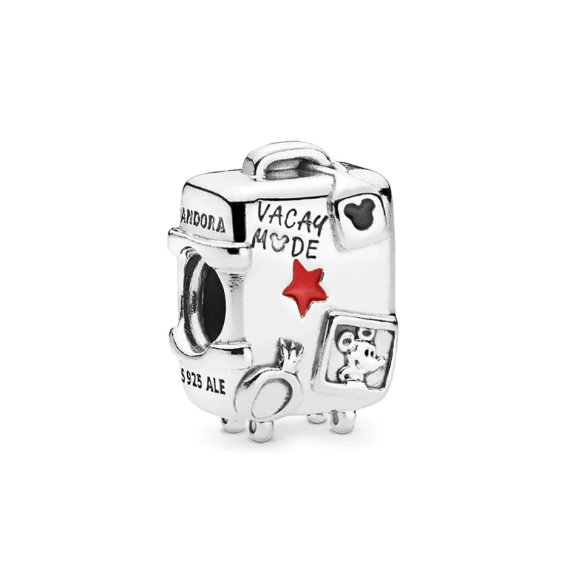 (image for) Mickey and Minnie Mouse 'Vacay Mode' Suitcase Charm by Pandora Jewelry - 7501057372312P - Product Image