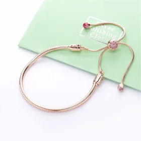 Moments Pandora Rose Peach Blossom Flower Sliding Bracelet - 588093NCCMX Moments Pandora Rose Peach Blossom Flower Sliding Bracelet - 588093NCCMX