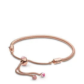 Moments Pandora Rose Peach Blossom Flower Sliding Bracelet - 588093NCCMX Moments Pandora Rose Peach Blossom Flower Sliding Bracelet - 588093NCCMX
