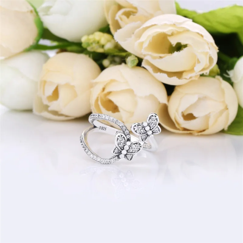 (image for) PANDORA Bedazzling Butterflies Ring - 197920CZ - View 3
